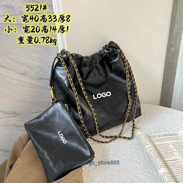 

95% off factory direct handbag 2023 small xiangfeng large bag single shoulder oblique straddle double chain women's mother tote