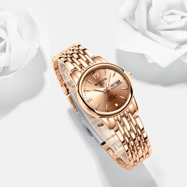 

lady watches explorer designer watch quality wristwatch 25mm quartz automatic movement stainless steel gold waterproof luminous montre luxe, Slivery;brown