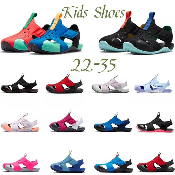 

kids shoes designer baby beach hole sandals girls boys casual summer shoe children toddler youth infants kid foam slippers ourtdoor runners, Black;red