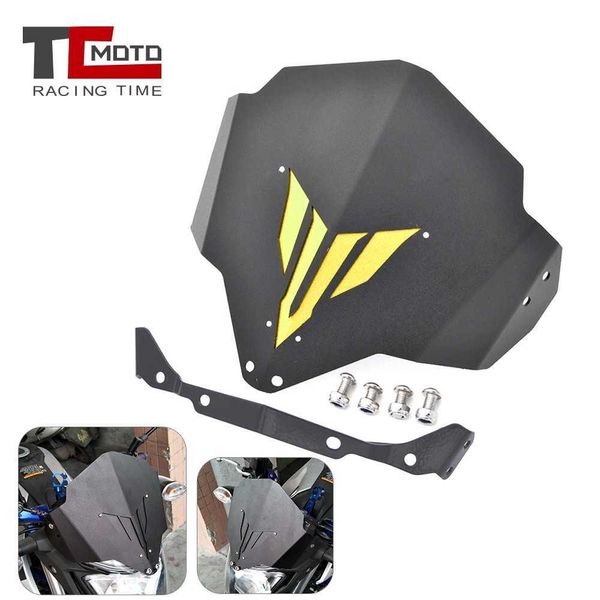 

windshield for yamaha mt-03 fz-03 mt03 fz03 mt ft 03 2015 2016 2017 2018 motorbike wind deflector windscreen aluminum 0203