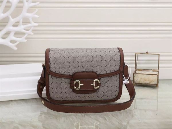 

luxury designer single shoulder bag ladies classic saddle buckle design small square bag fashion versatile flip shoulder backpack cross-body