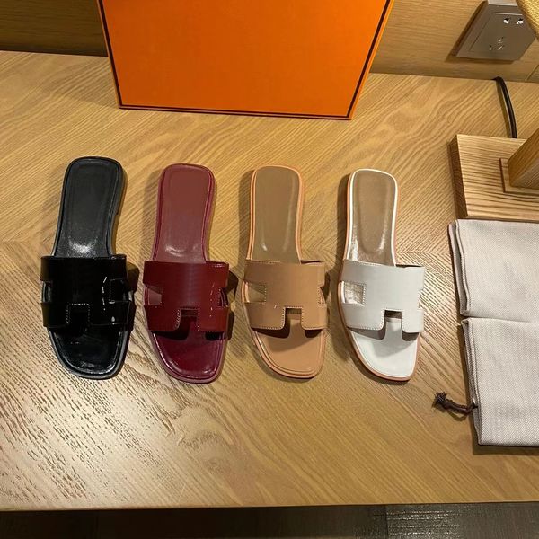 

famous women slippers cartoon slippers classic open toe palm print cool leather casual ladies flat drag swimming pool party home casual soft, Black