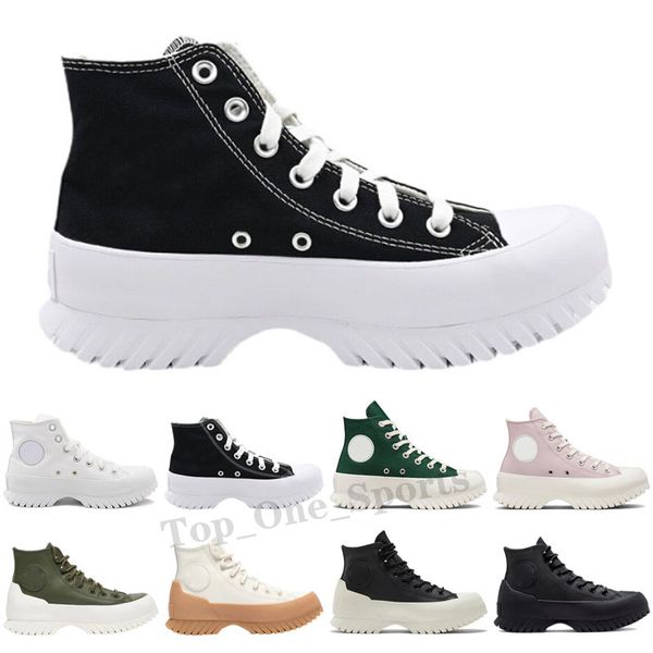 

2023 mens womens canvas running shoes platform clean high low heel black sneakers classic casual heightening canvas women trainers