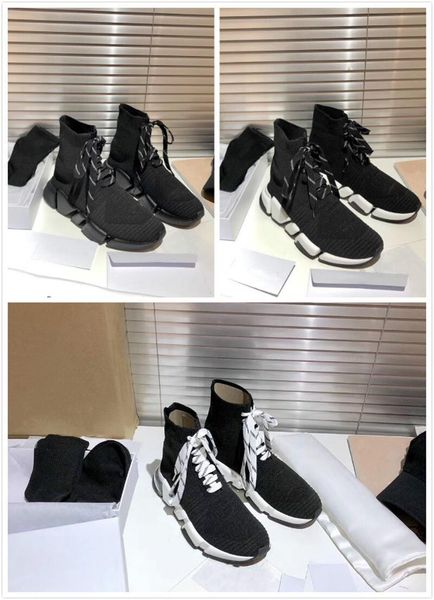 

with box designer balencaigaitys shoes luxury shoes casual comfortable breathable cool anti-slip speed 2.0 pure hand-made fashion size3 gury, Black