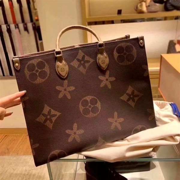 

2022 onthego luxurys designers bags womens handbags purse flower tote bag ladies casual tote pvc leather shoulder283p