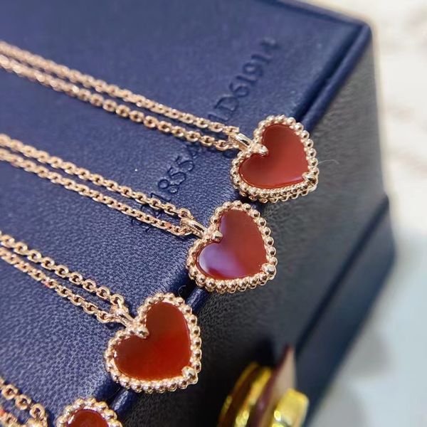 4# Rose Gold Red Necklace