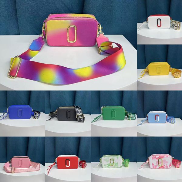 

snapsshoulder bags multicolor snaps camera bag women fashion tie dye luxury designer leather crossbody glitter strap purses