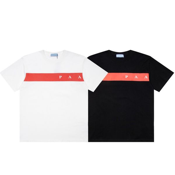 

designer luxury men's t shirts -shirts loose oversize short sleeve shirt letters rubber print ees for men and women 2023 spring summer, White;black