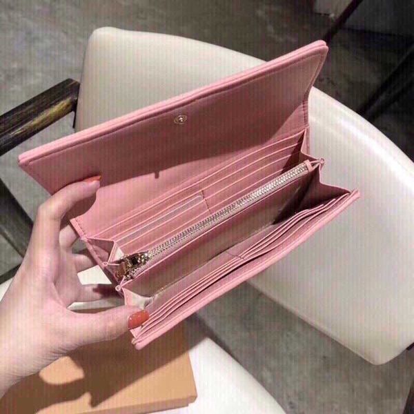 

brand designer wallet card pack change purse coin purses handbag sheepskin pleated bag women's wallets beauty versatile fashion leather, Red;black