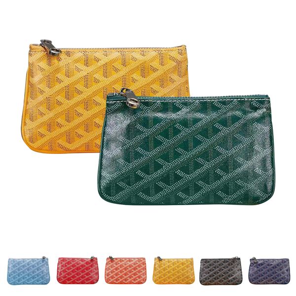 

fashion pochette cards holder luxury designer womens mens cardholder leather key pouch purse wallets passport clutch bags shoulder bag handb, Red;blue