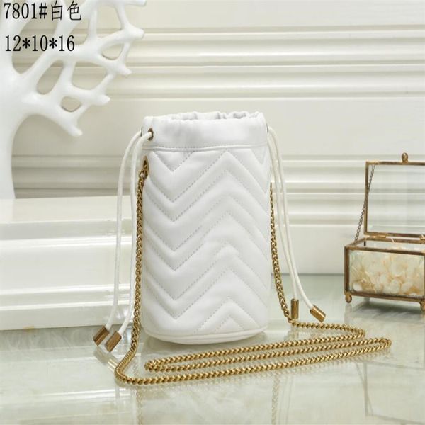 

new luxury designer women shoulder bags leather mini bucket bag famous drawstring handbags cross body purse2346