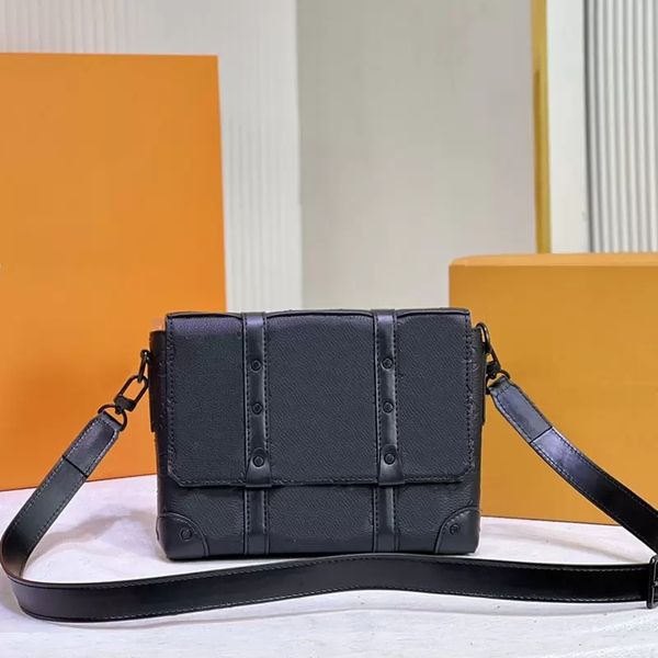 

trunk postman box bag mens shoulder bags monograms embossed leather flower printed trunks designer crossbody bag's luxury flap handbag