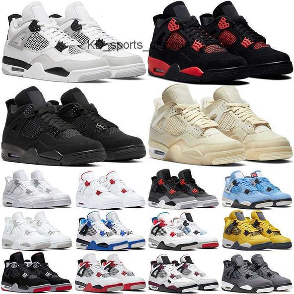 

basketball shoes trainer sneakers military black jumpman 4 4s men women
