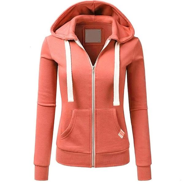 

women's hoodies sweatshirts women hoodies zip up solid color drawstring slim fit sweatshirt casual poleron mujer plain winter fashion, Black