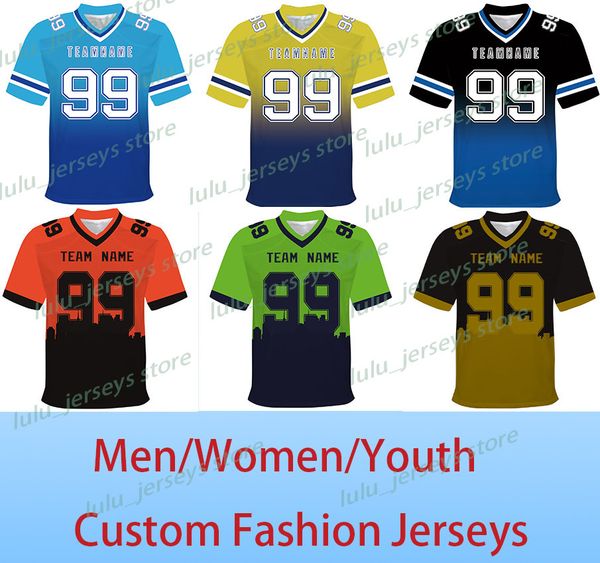 

custom football jerseys stitched personalized plus size mixed colour fashion football shirts sports uniform for men women (s-7xl), Black;red