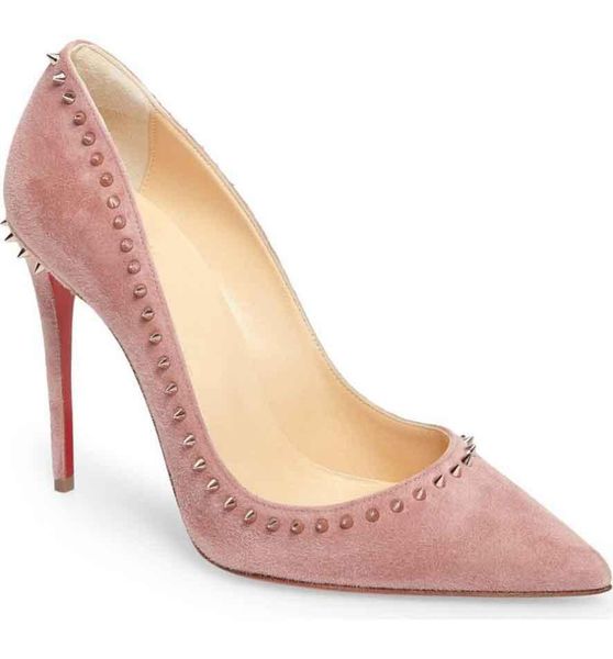 

with box designer christians shoes woman pointed toe spikes highs heels shoe ladies ss anjalina women pumps luxur hvsv