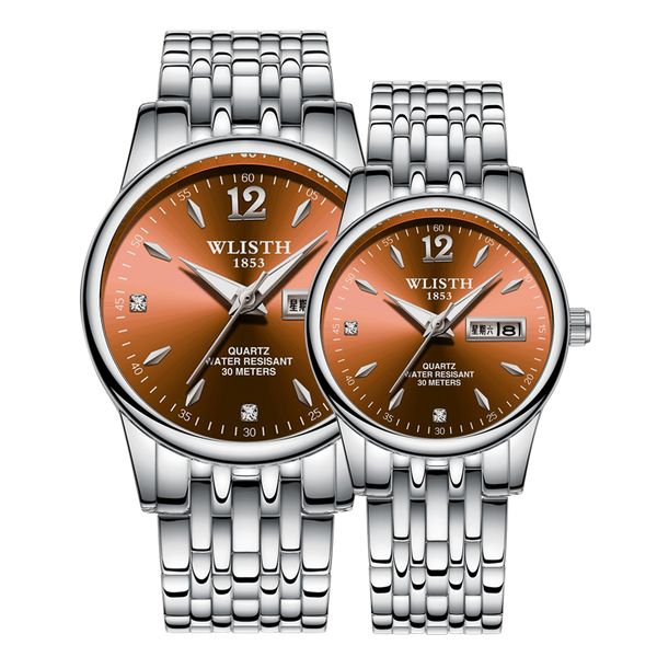 

lady oyster quartz wrist watch designer watch quality wristwatch 25mm automatic movement stainless steel gold waterproof luminous watch dhga, Slivery;brown