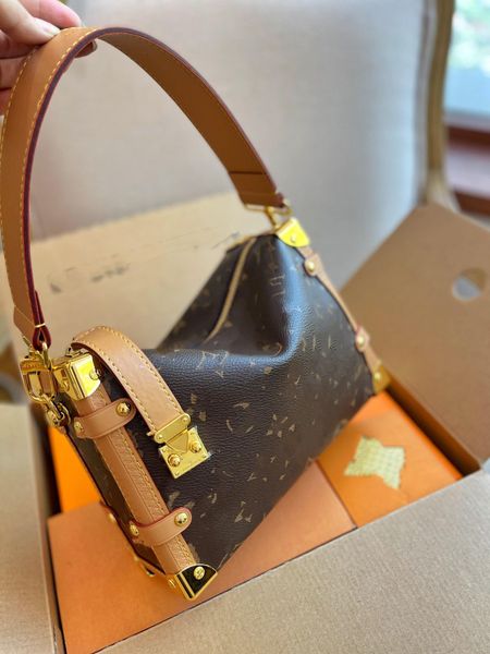 

genuine leather messenger bag handbag designers crossbody bags petite malle designer bags soft trunk shoulder bag