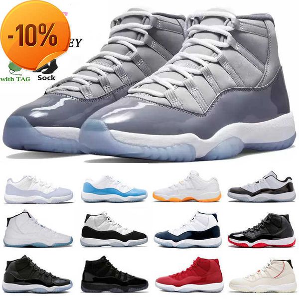

cool grey mens basketball shoes jumpman 11s concord bred pure violet space jam cap and gown 11 72-10 low win like 82 96 legend blue rose