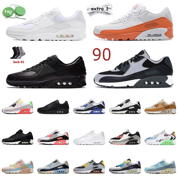 

designer 2023 running shoes sports 90 triple white black leather big size 12 what the og sneakers caramel men women trainers outdoor designe