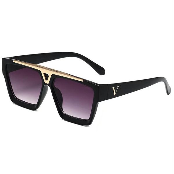 

uv protection men's and women's 1502 flat sunglasses trend all-matching luxury sunglasses, White;black