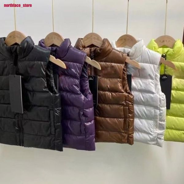 

designer puffer goose vest coat mens waistcoat winter down vests womens jacket sleeveless outdoor warm thick outwear clothing, Black