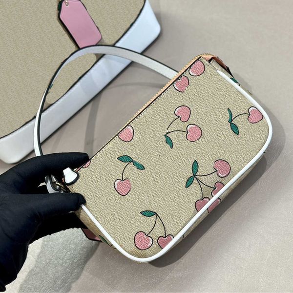 

nxy evening bags cherry designer totes bucket women underarm baguette luxury handbags leather handbag crossbody shoulder purses 230119