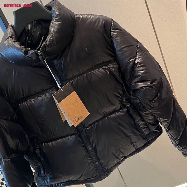 

famous luxury men the face down jackets coats north winter coat reflective stripes bread classic full print suit comfortable, Black