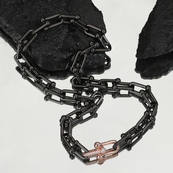 

mens real diamond tennis necklace jewelry gold pendant for women set black chain link chains 18k diamonds designer couple fashion designer w, Silver
