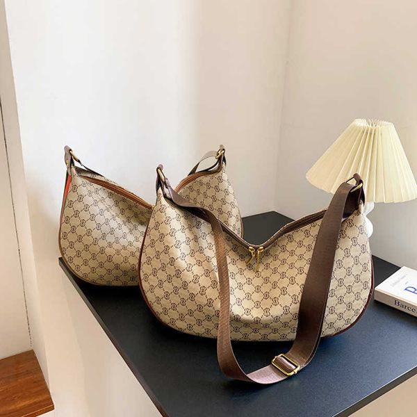 

armpit bag female autumn and winter new fashion printed shoulder bag versatile cross body dumpling bag