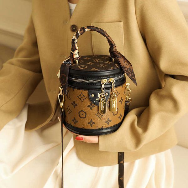 

advanced women's bag new fashion printed bucket bag casual women's one shoulder cross bag