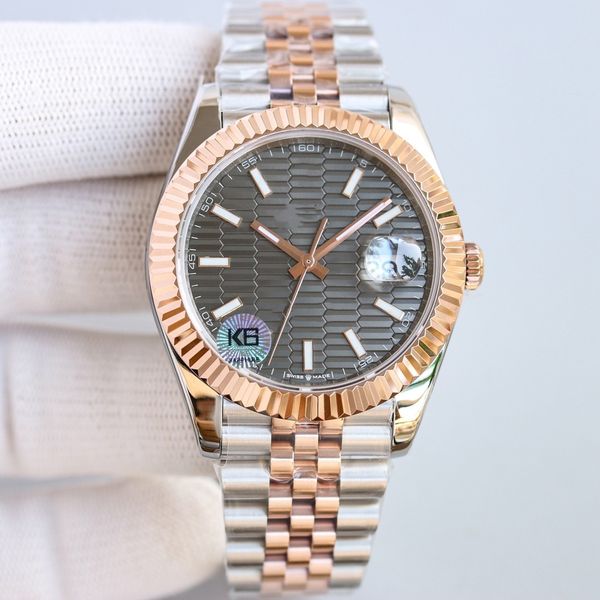 

men's watch automatic watch 904l stainless steel strap fashion watch 41mm 2023, Slivery;brown