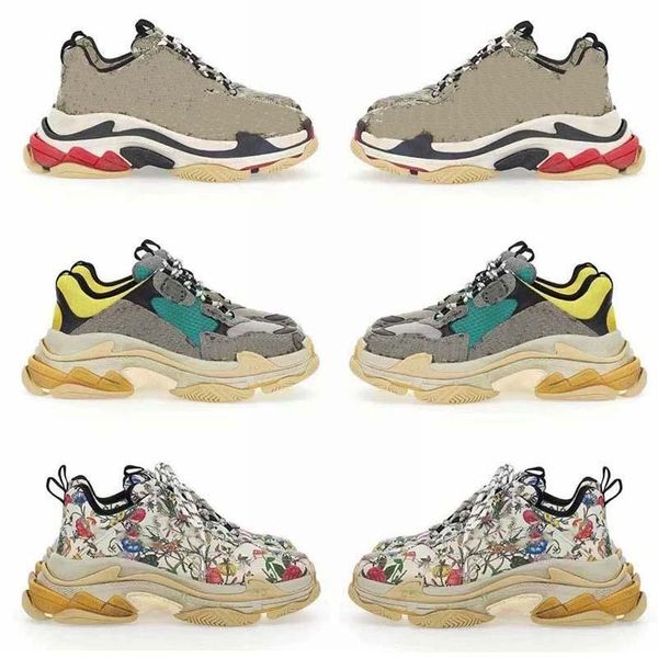 

with box designer balencaigaitys shoes og quality hacker project italy platform shoes sneakers triple s casual fashion luxury designer mekw, Black