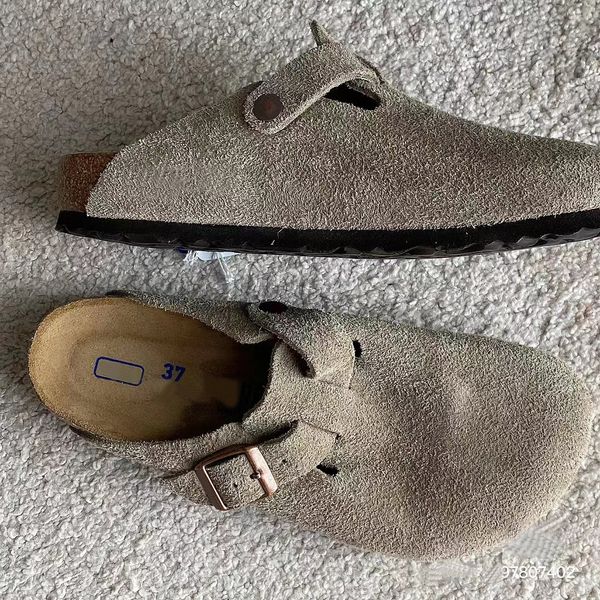 

new slippers boston clogs slipper sandals designer summer cork flat slides leather favourite beach clog big head arizona mayari sandal 67, Black