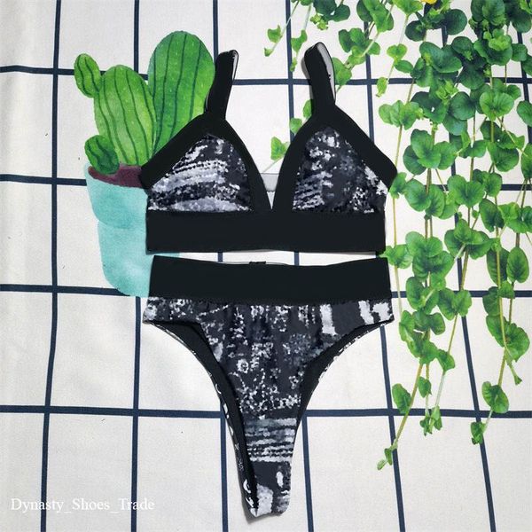 

2 pieces intimates bikinis bras sets for women swimwear summer charm lady swimsuits vacation elastic casual girl bathing suit, White