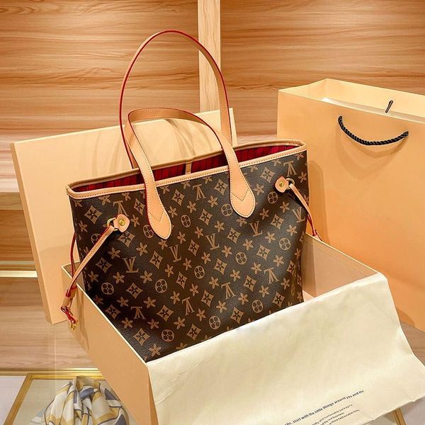 

fashion designer bag luxury neverfulls mm women handbags messenger ladies shoulder genuine leather tote handbag embossed cross body purse ou