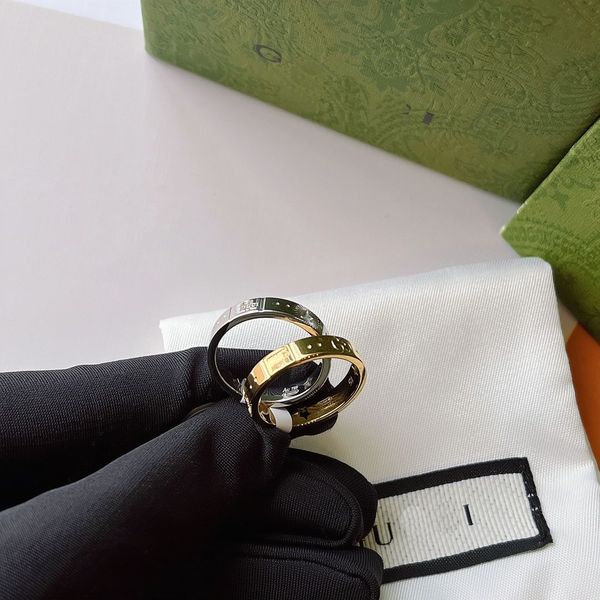 

2023 fashion luxury ring for men women ghost designer rings jewelry sliver color, Silver