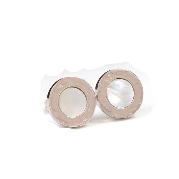 

hip hop man boy design stud earring logo engrave 18k rose gold silver girl women round small black white ceramics studs earrings party jewel, Golden;silver