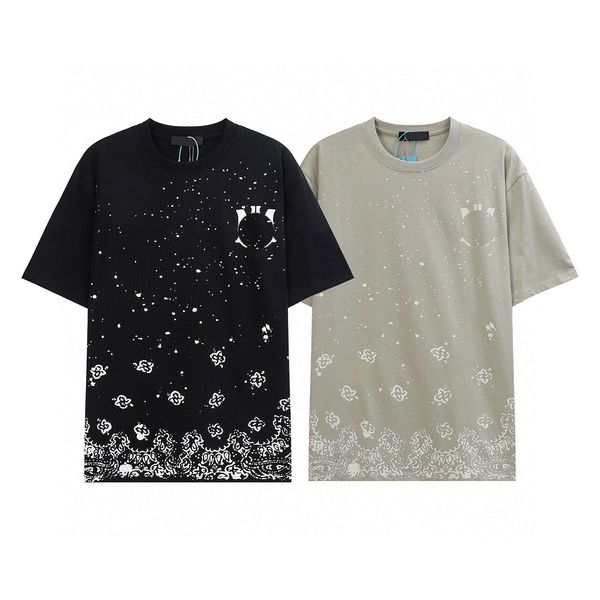 

men's plus tees & polos round t-shirt plus size neck embroidered and printed polar style summer wear with street pure cotton v1eg, Black;brown