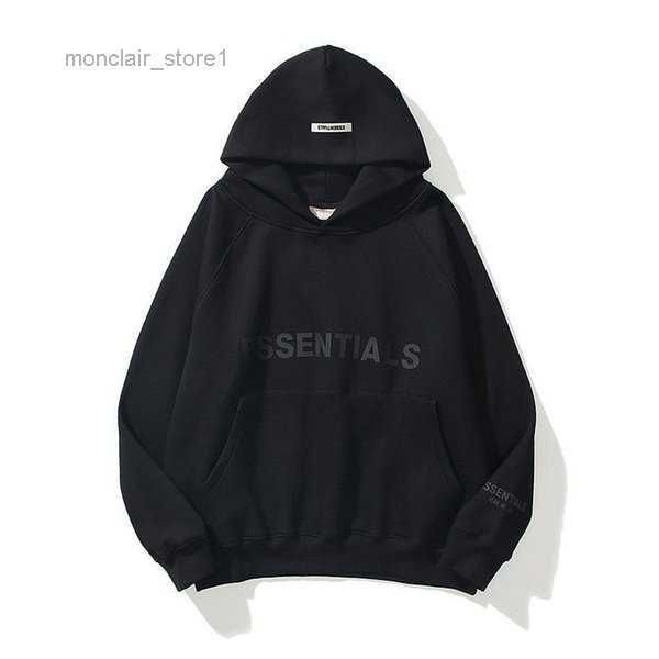

designer ess hoodies womens streetwear pullover sweatshirts loose lovers essentials letters casual fleece sweater 81k0m9, Black