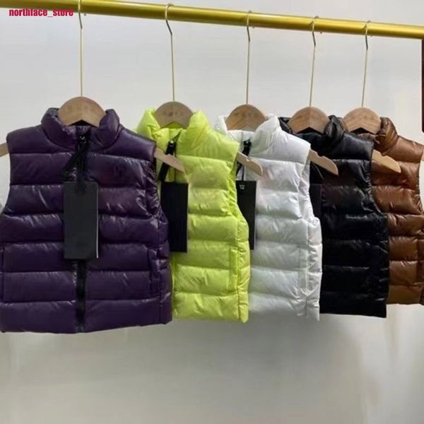 

men goose vests down cotton coat face vest embroidery women no sleeveless winter jacketpuffer winters keep warm coat, Black