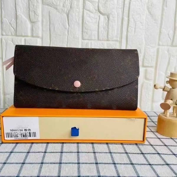 

woman long bag wallet women purse original box black white slender coin wallets sarah flower fashion louiseity vuttons crossbody viutonity b