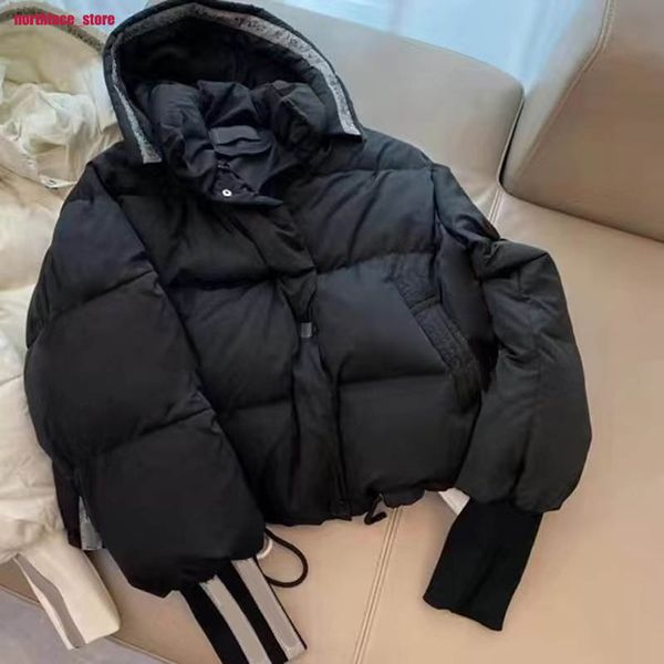 

2022 women winter puffer jackets down coat womens fashion couples parka outdoor warm feather outfit outwear multicolor coats, Black