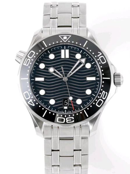 

classic luxury 42mm automatic mechanical watches sapphire 300m diving watch waterproof wrist designer watches, Slivery;golden