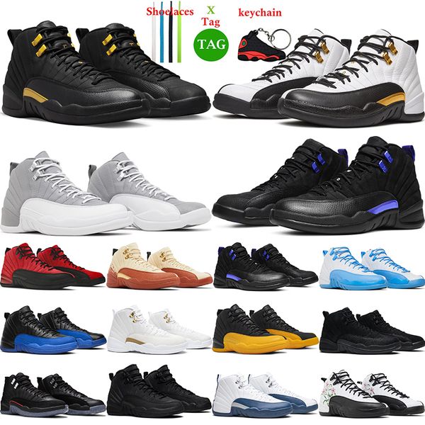 

mens trainers 12s basketball shoes 12 jumpman winter black taxi emoji royalty flu game hyper royal gym red stone blue sports sneakers size 7