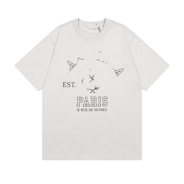 

men's t-shirt 2023 fashion design balencaigaity t-shirts womencotton wrinkle proof printed letter casual couple clothing 03-002, White;black
