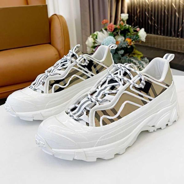 

casual shoes designer arthur sneakers check mens striped vintage shoe luxury trainers lace-up platform cotton sneaker plaid size 38-45, Black