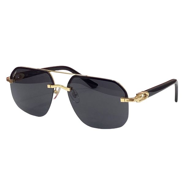 

eyeglasses carti glasses designer sunglasses ct0276s composite metal rimless optical frame classic rectangle square luxury gold sunshade sun, White;black