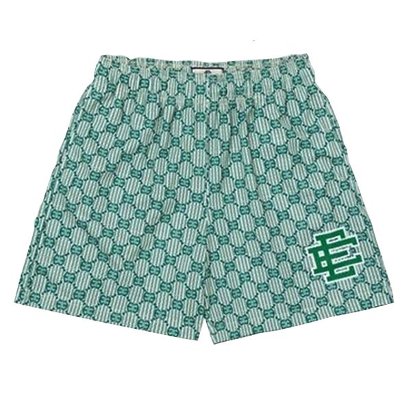 

men's pants eric emanuel summer casual printed shorts quick-drying gym sports training basketball beach polyester shorts for men 230204, Black