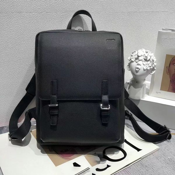 

famous brand men's soft grain real cowhide backpack men's fashion luxury shoulder bag luggage backpacks laptravel travelbag back p